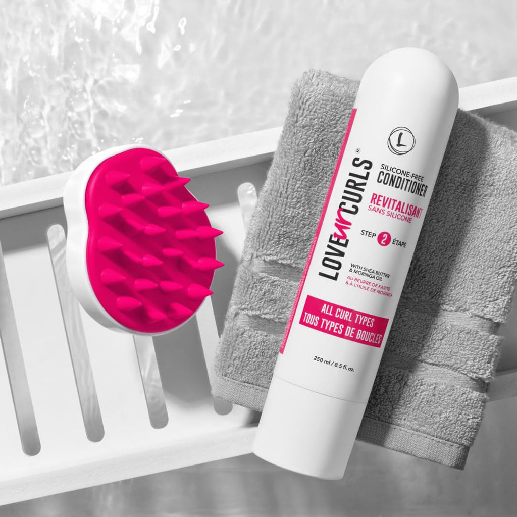 Love Ur Curls Hydrating Detangling Conditioner for Curly, Wavy & Kinky-Coily Hair | Silicone-Free 8.5oz