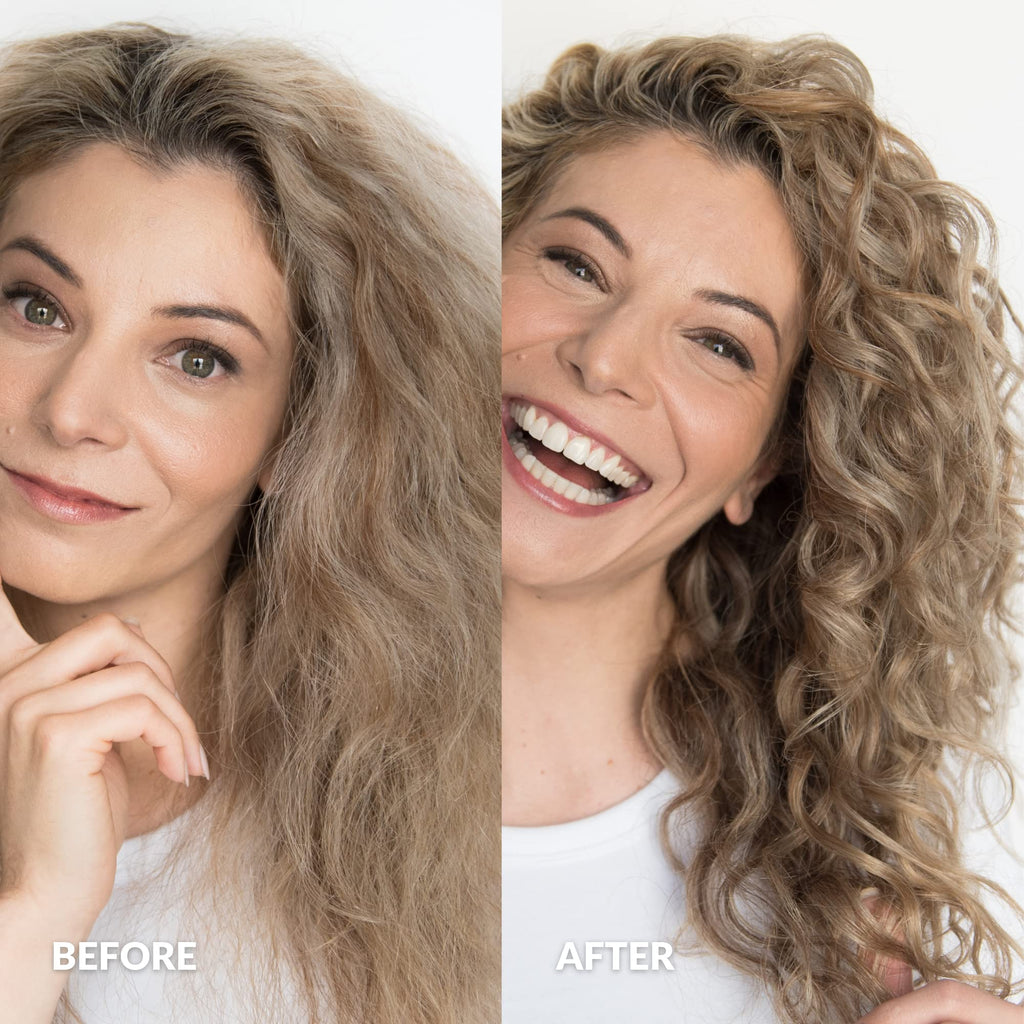 Love Ur Curls Fragrance-Free Wavy Hair 3-Step Set – Shampoo, Conditioner & Curl Cream (200 mL)