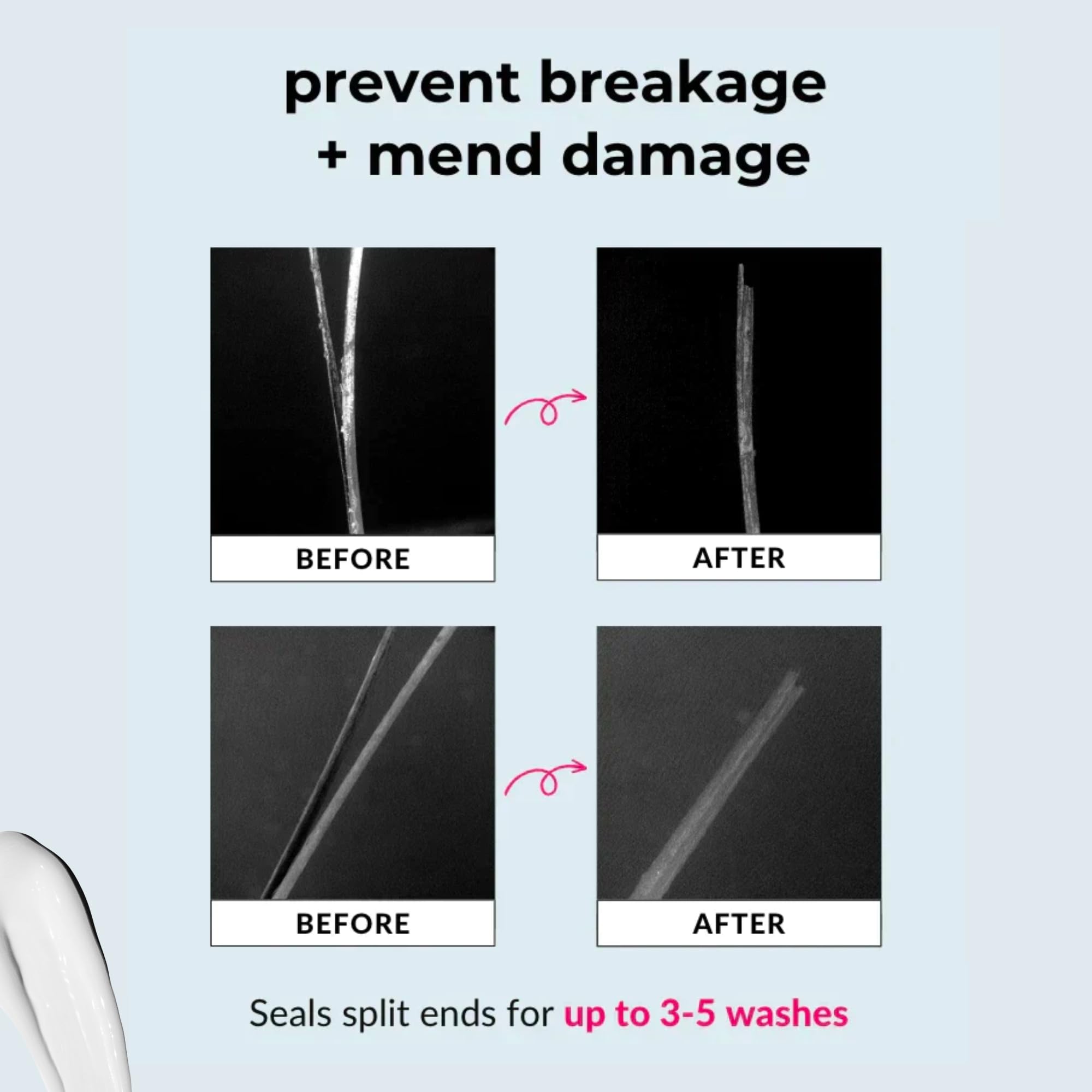 Love Ur Curls Split End Mender — Restorative Leave-In Treatment for Damaged Hair