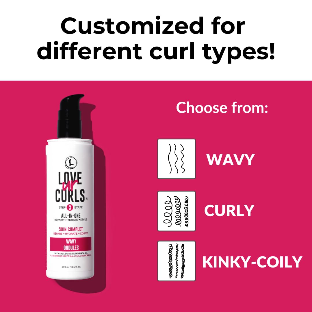 Love Ur Curls - Ultra-Defining Curl Kit: Shampoo, Conditioner, All-in-One Styler + Irish Sea Moss Gel