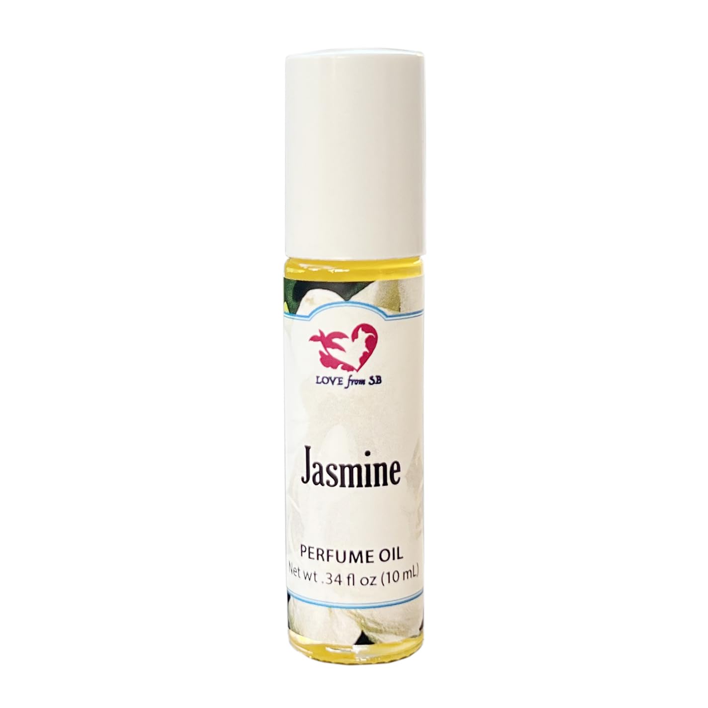 Love from Santa Barbara Jasmine Perfume Oil Roll-On – 0.03 oz / 10 ml | Organic Jojoba
