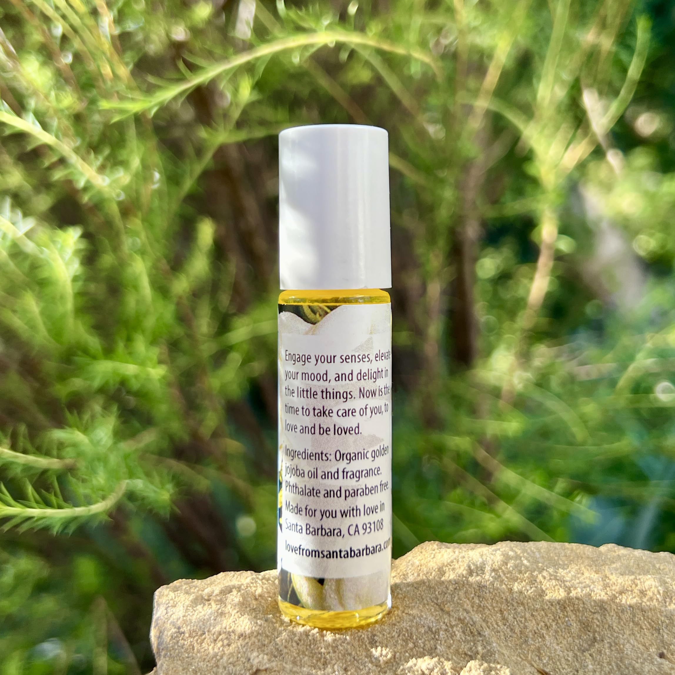 Love from Santa Barbara Jasmine Perfume Oil Roll-On – 0.03 oz / 10 ml | Organic Jojoba