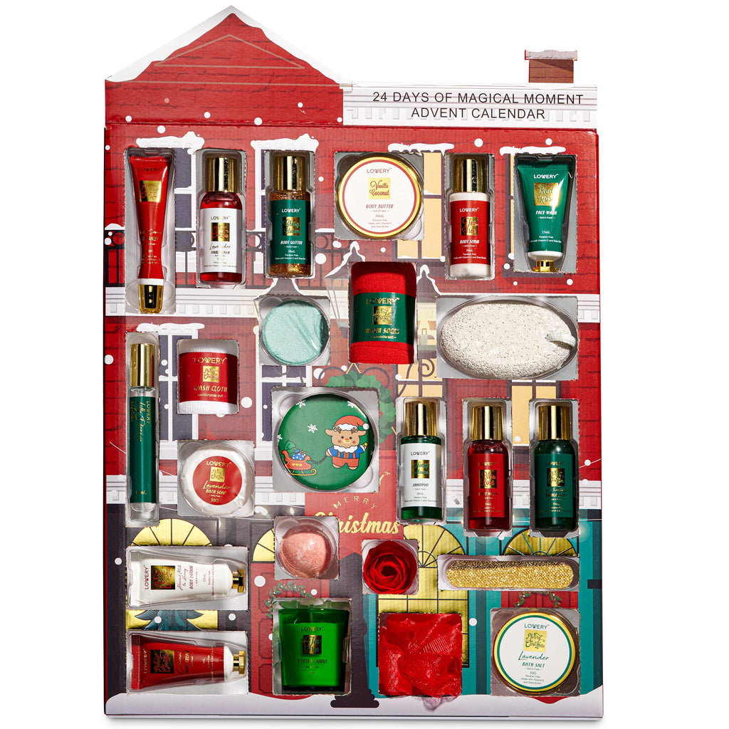 LOVERY Advent Calendar for Adults 2025 - 24 Days of Spa Beauty & Skincare