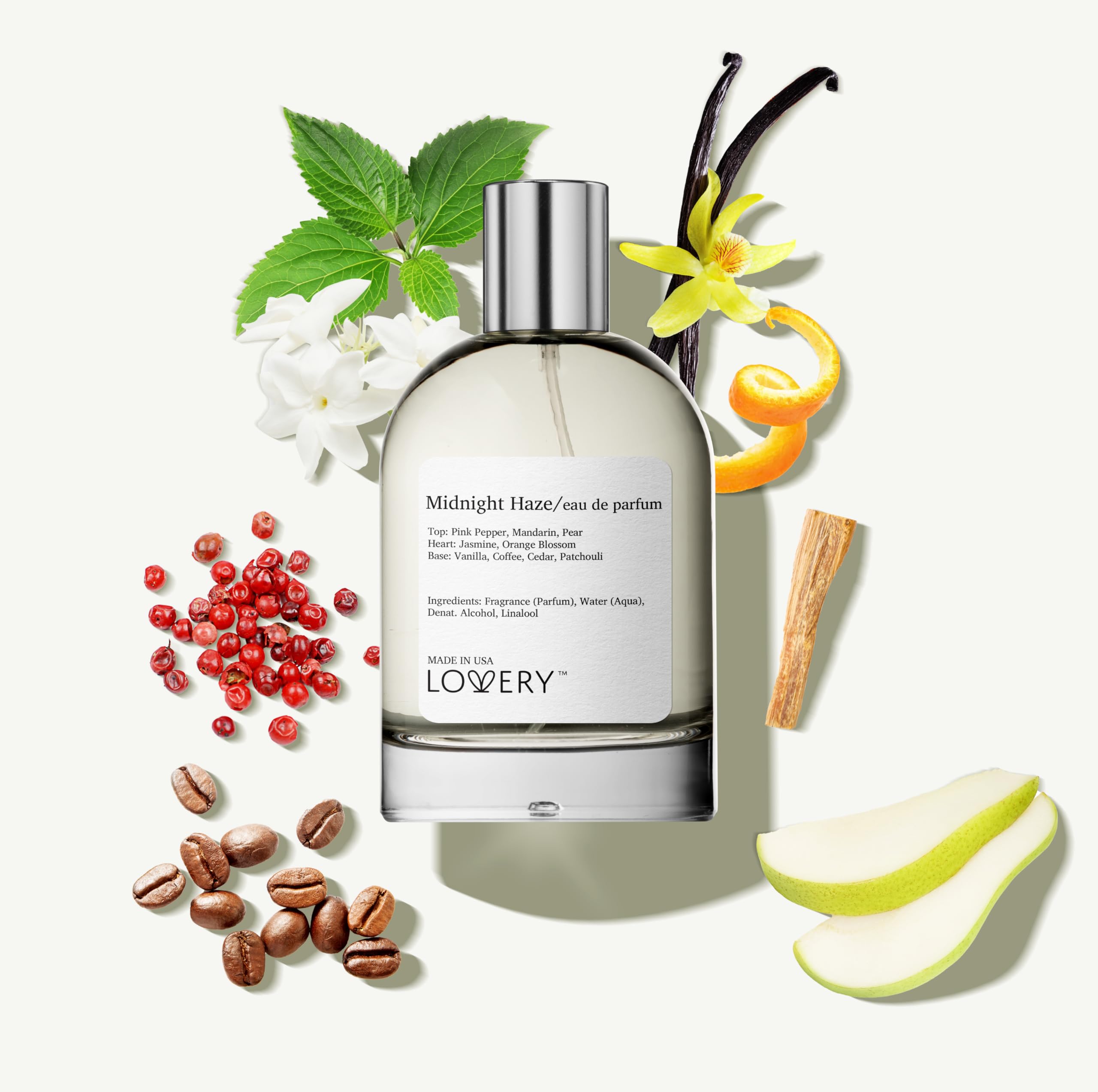 LOVERY Midnight Haze Eau de Parfum for Women – 100 ml, Vegan, Long-Lasting