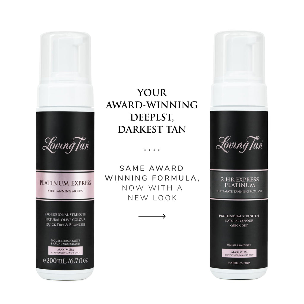 Loving Tan Platinum 2 HR Express Self Tanning Mousse – Darkest Shade Yet, Streak-Free