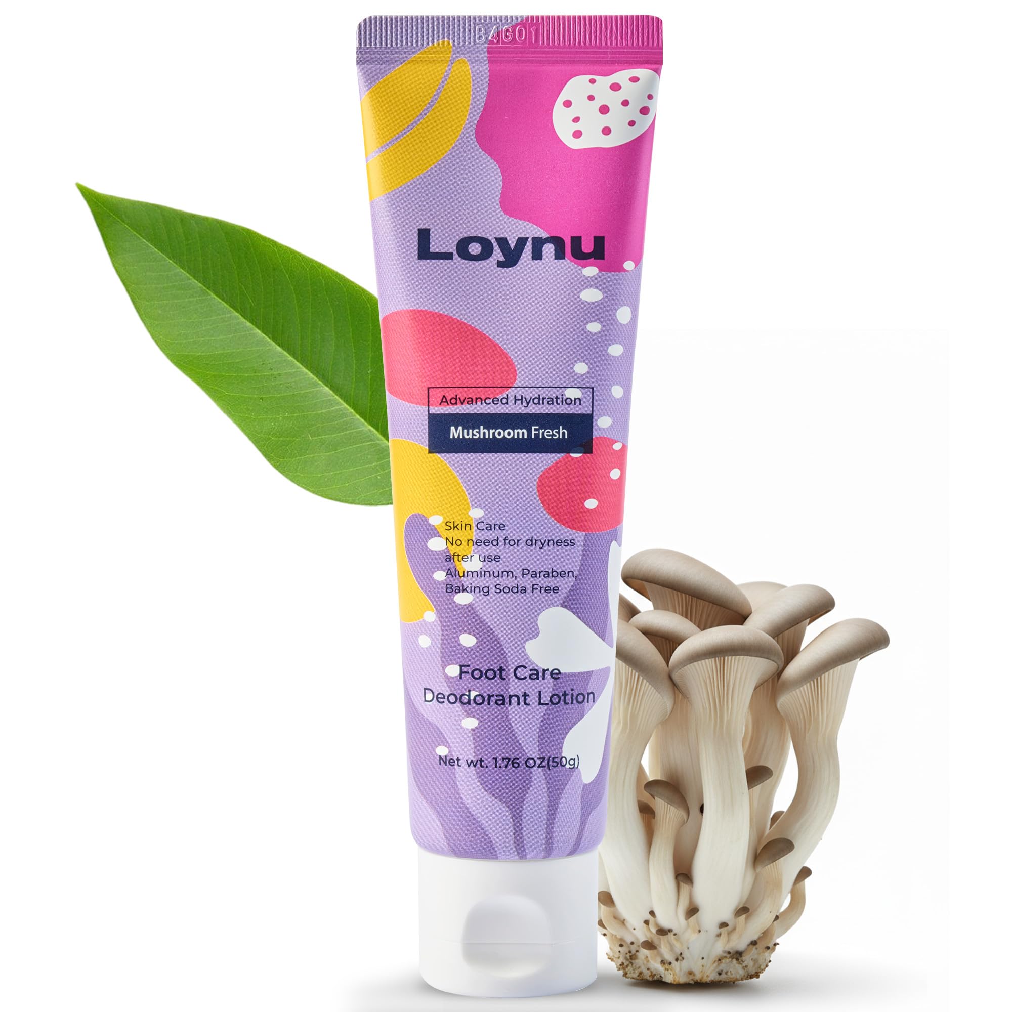 LOYNU Foot Care Deodorant Lotion – Long-Lasting Odor Control & Deep Hydration | 1.76oz