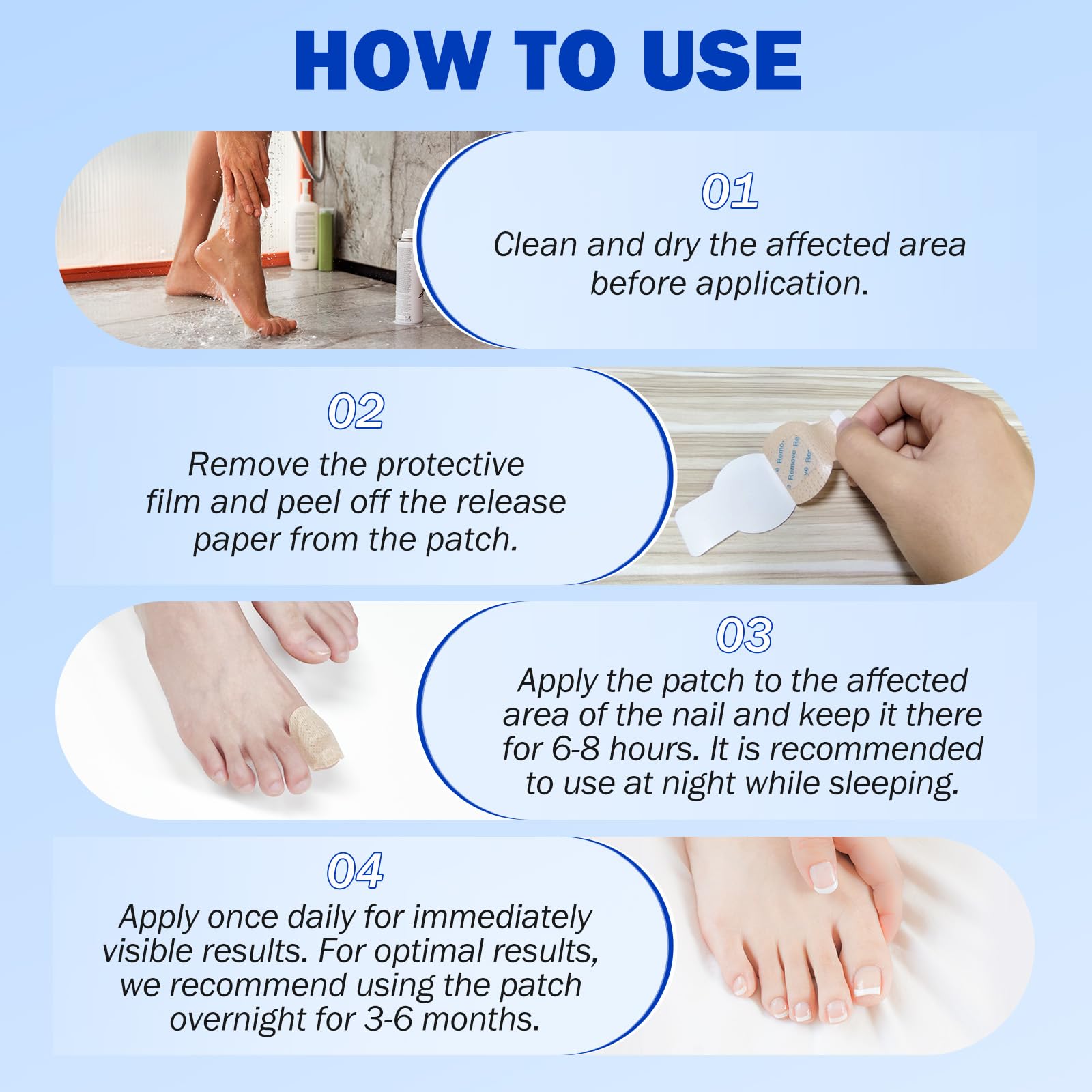 LTQXGT Fungal Nail Patches 2Pack – Extra Strength Toenail Repair