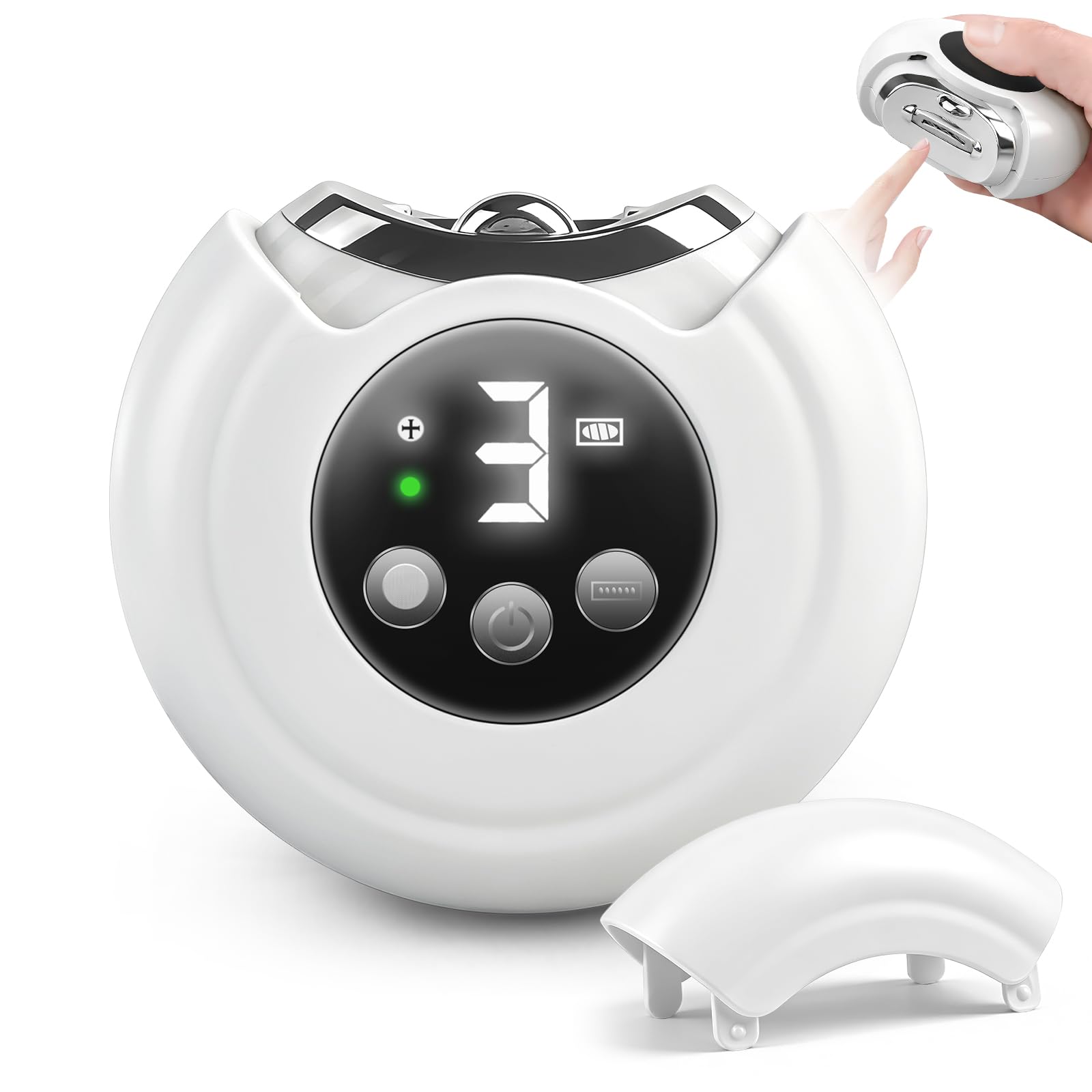 Lucidora 3-in-1 Electric Nail Clipper – Safe Trim, LED Light, Rechargeable