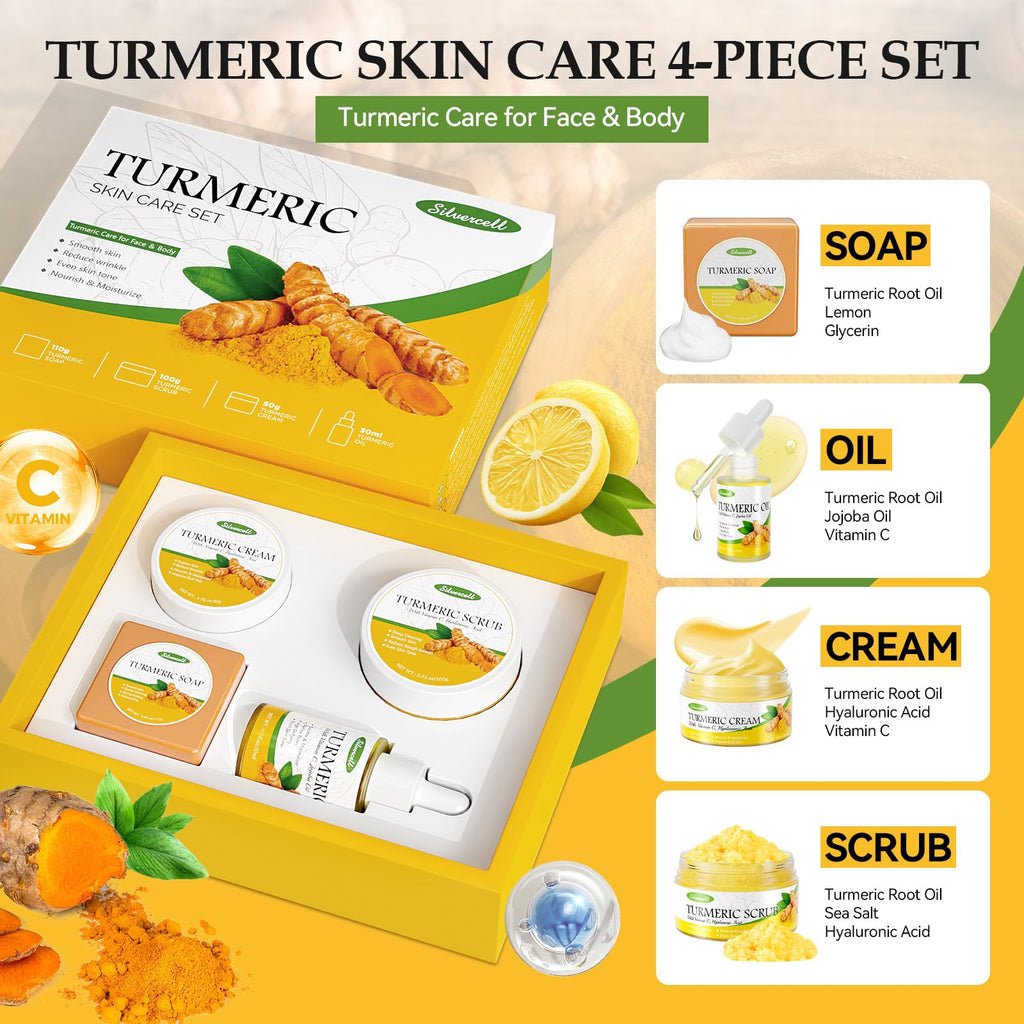 Lucoss Beauty Turmeric Skin Care Set – Glow, Hydration & Even Tone Gift for Her