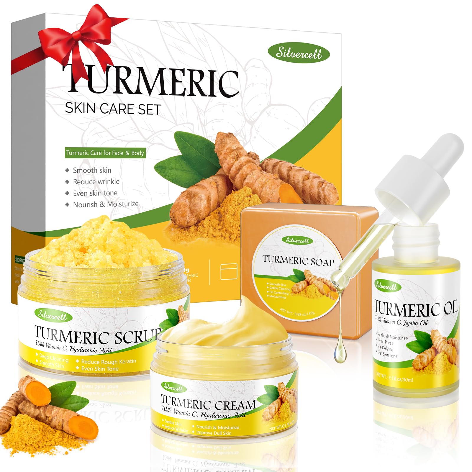 Lucoss Beauty Turmeric Skin Care Set – Glow, Hydration & Even Tone Gift for Her