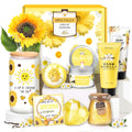 LUCOTIYA Warm Vanilla Self-Care Gift Set for Women – 10-Piece Bath & Spa Gift Box