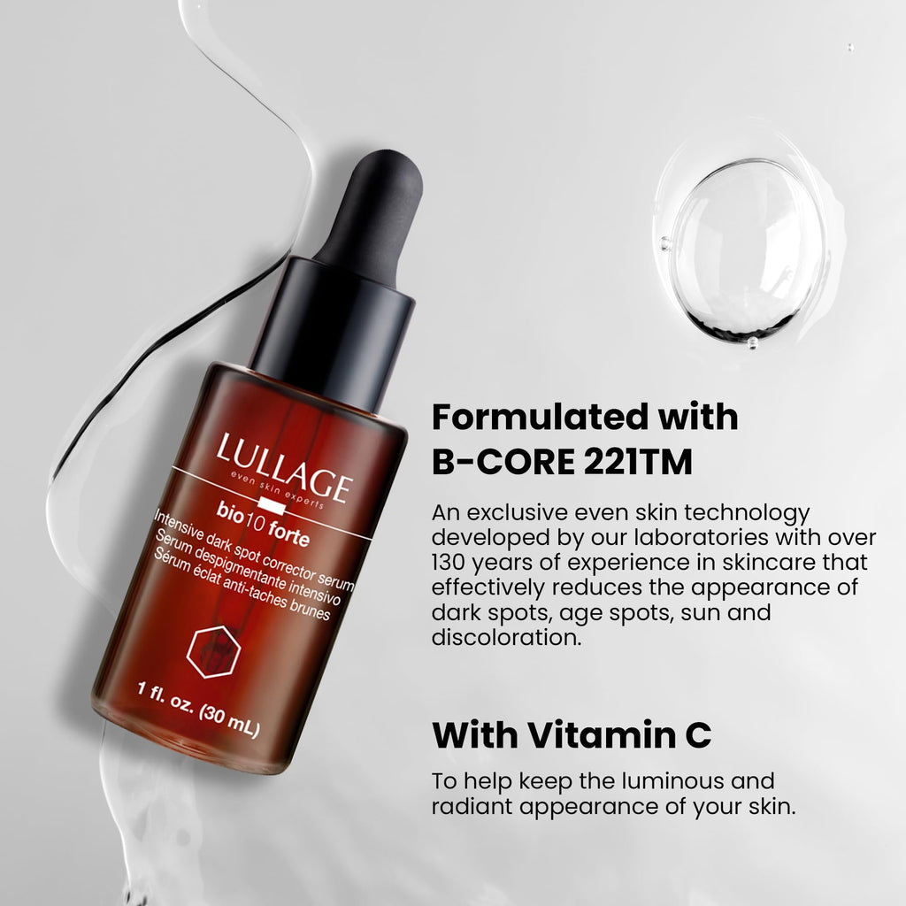 LULLAGE Bio10 Forte Intensive Dark Spot Serum – Vitamin C, B-CORE 221 Technology | 1 fl oz