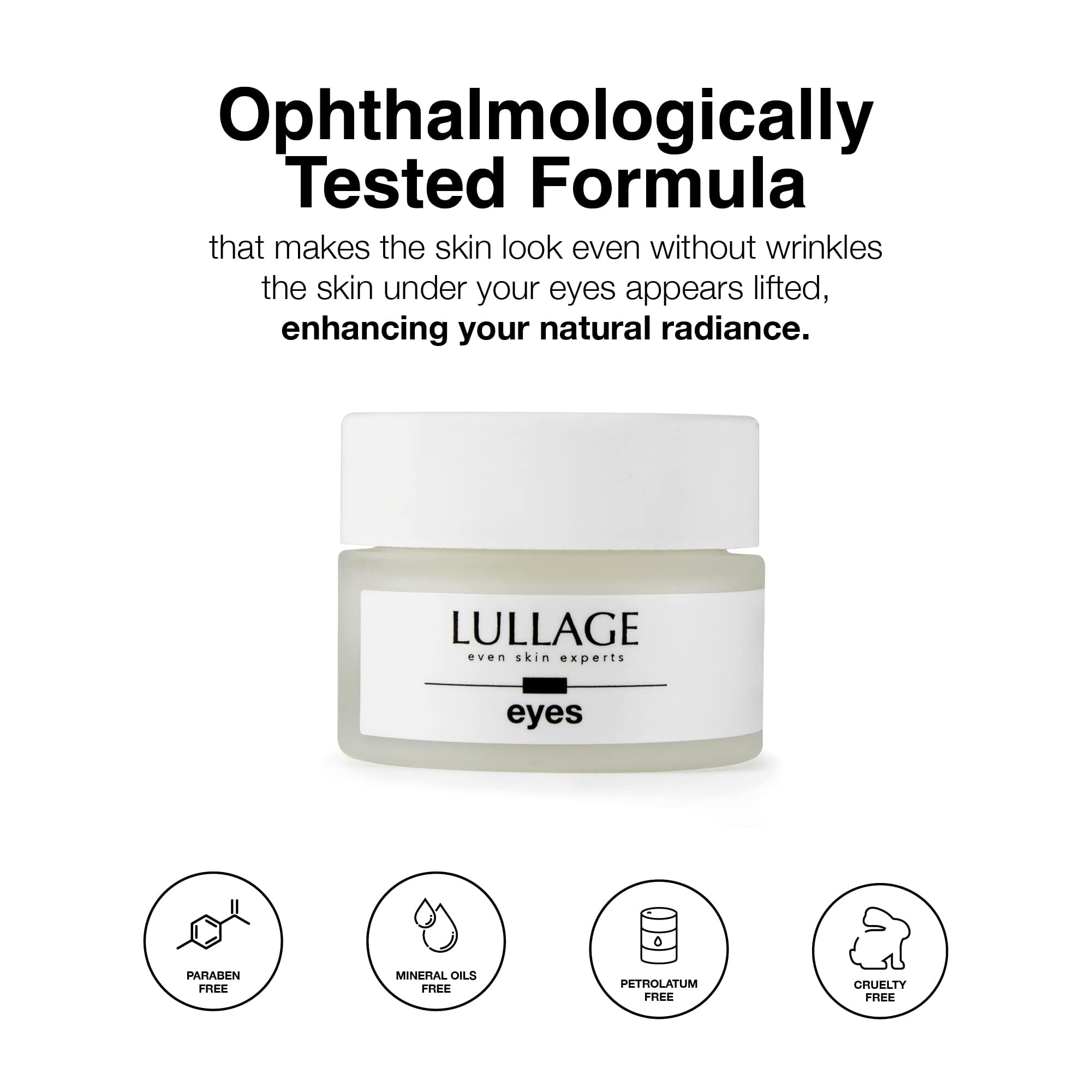 LULLAGE Eye Cream – Reduce Puffiness, Fine Lines & Dark Circles | 0.50 oz