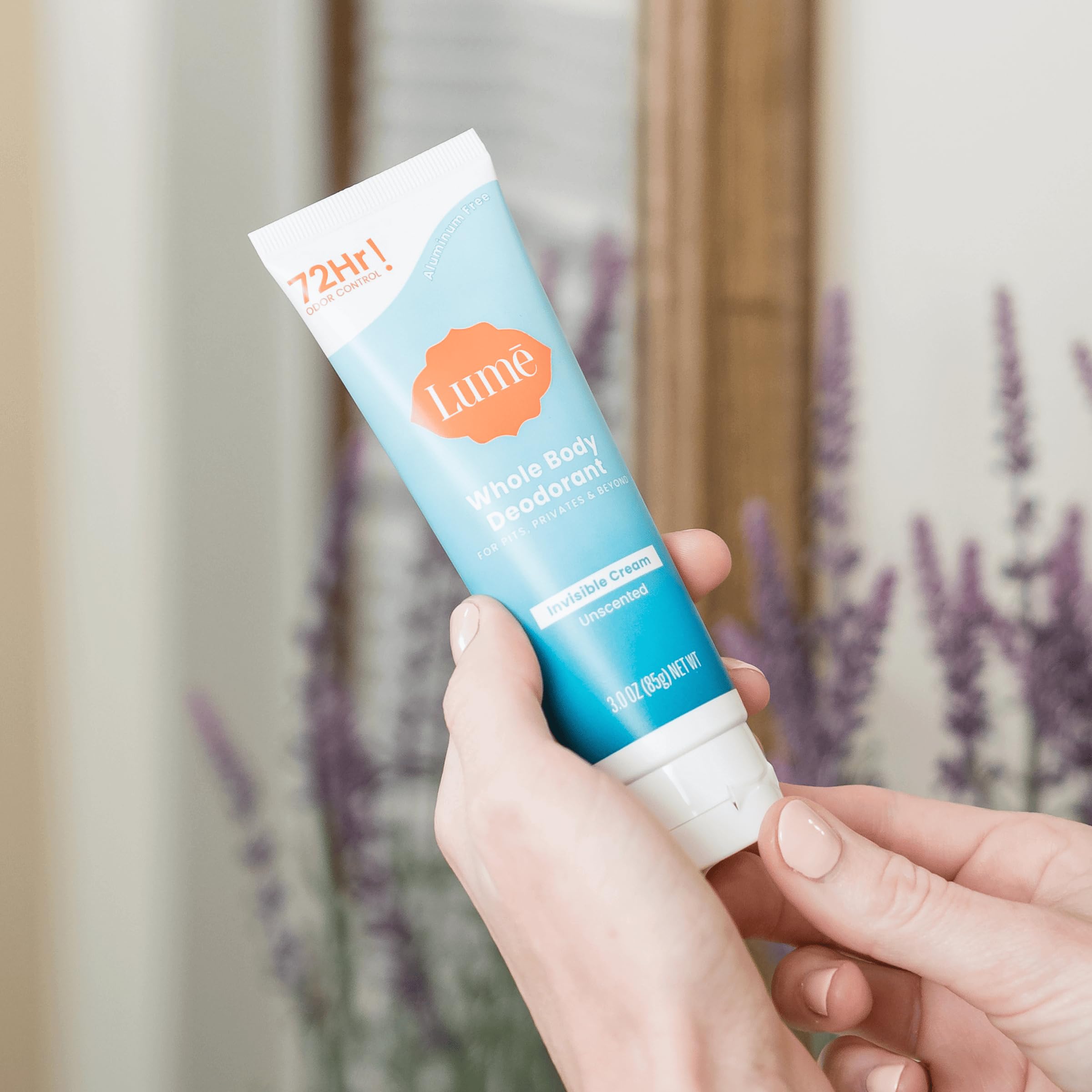 Lume Whole Body Deodorant – Invisible Cream Tube | 72 Hour Odor Control | Aluminum Free & Baking Soda Free