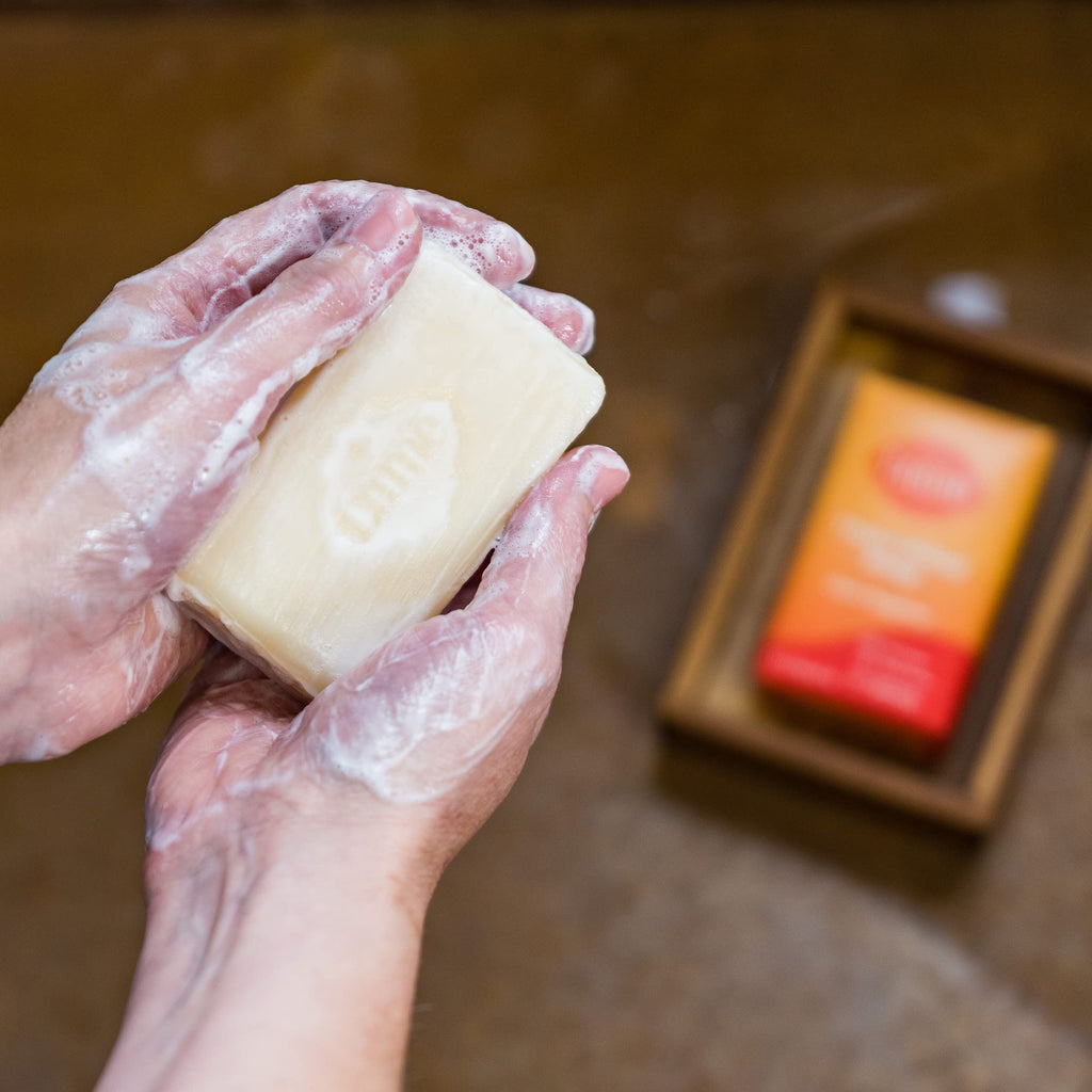 Lume Triple Milled Bar Soap – Rich Moisture & Clean Tangerine (Pack of 4)