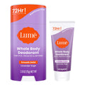 Lume Whole Body Deodorant Bundle — Invisible Cream Mini + Solid Stick (Lavender Sage) | 72-Hour Odor Control, Aluminum & Baking Soda Free