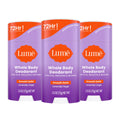 Lume Whole Body Deodorant - Aluminum & Baking Soda Free, 72-Hour Odor Control, Lavender Sage (Pack of 3)