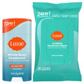 Lume Whole Body Deodorant – Unscented Stick + Flushable Wipes | Doctor Developed, Aluminum & Baking Soda Free