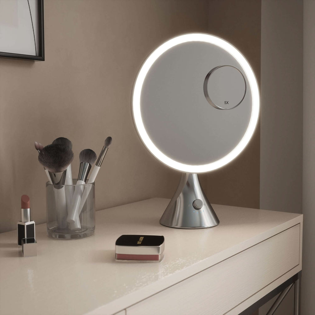 LumiGlam Pro Cosmetic Vanity Mirror in Chrome