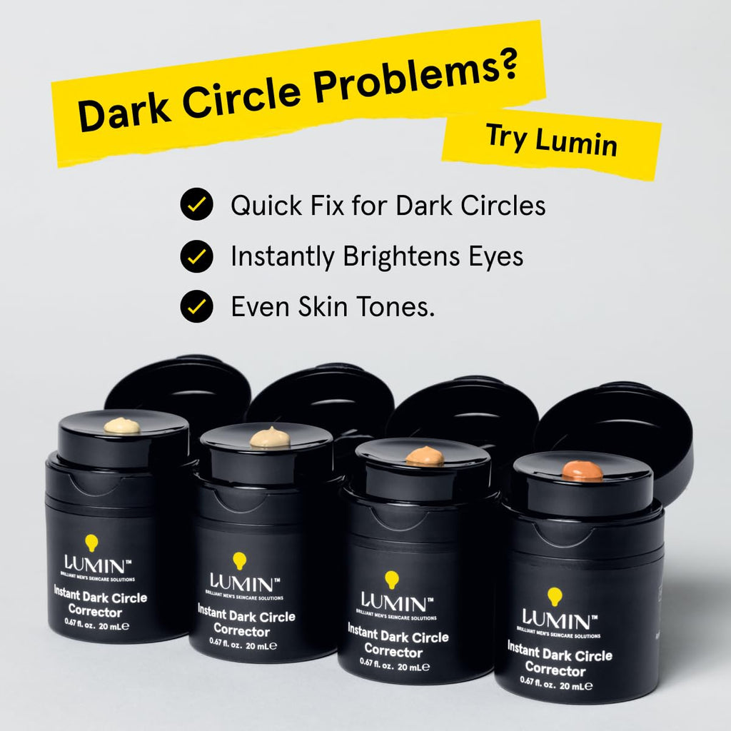 Lumin Instant Dark Circle Corrector for Men – Brighten Eyes, Reduce Puffiness (20mL)