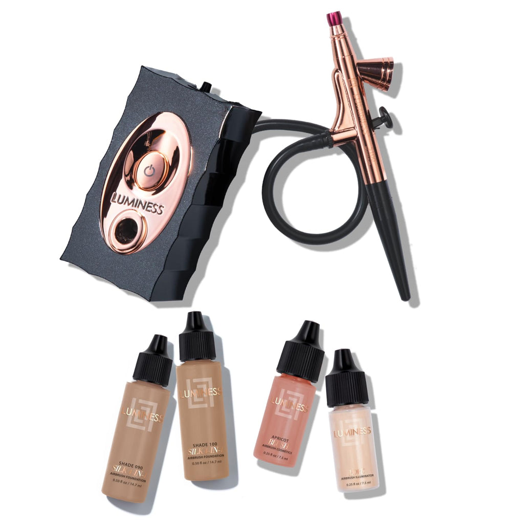 LUMINESS Air Icon Airbrush System with Tan Foundation Starter Kit