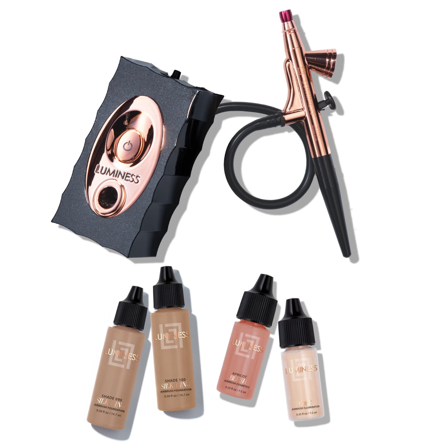 LUMINESS Air Icon Airbrush System with Tan Foundation Starter Kit