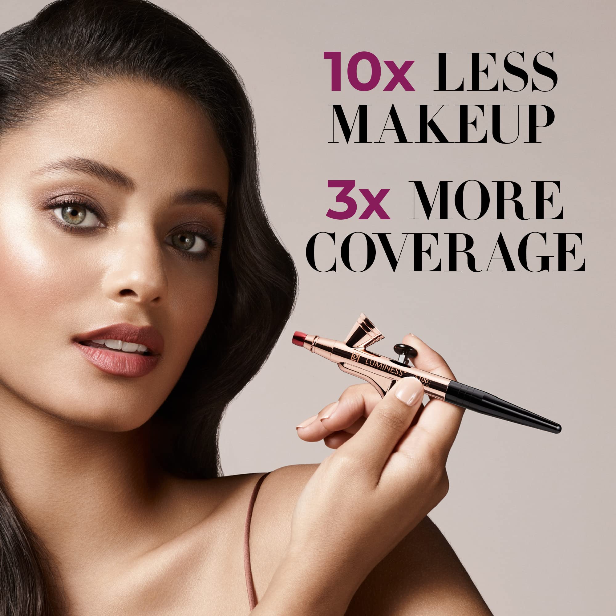 Luminess Air Icon Pro Airbrush System – 4-Piece Starter Kit for Fair Coverage