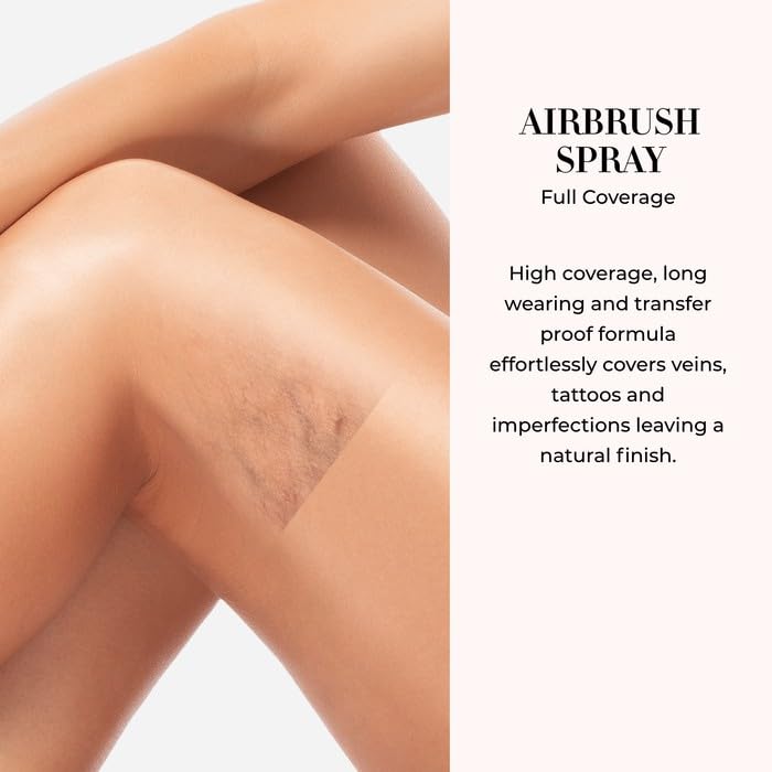 LUMINESS Airbrush Body Coverage – Full Coverage Foundation for Face & Body (Deep Rich) | Water-Resistant & Long-Wear