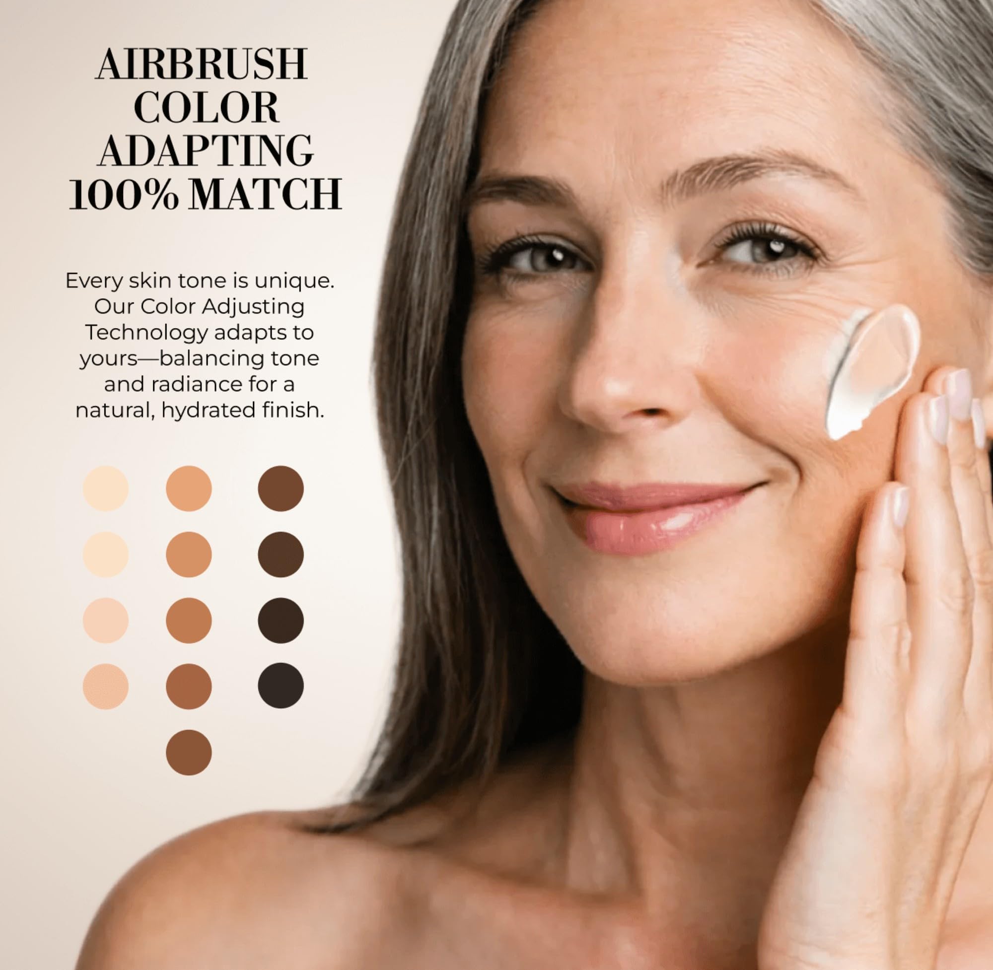 LUMINESS Liquid Mirage Foundation Kit with SPF 50 – Color-Changing Foundation, Primer & Brush