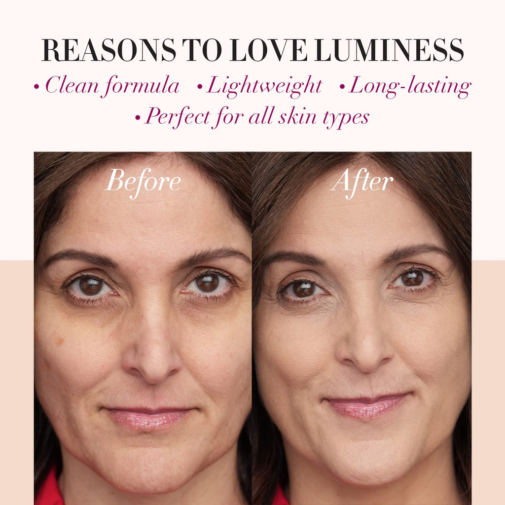 LUMINESS Silk Airbrush Spray Foundation & Primer Kit – Tan | Hydration with Hyaluronic Acid & Hydrolyzed Silk