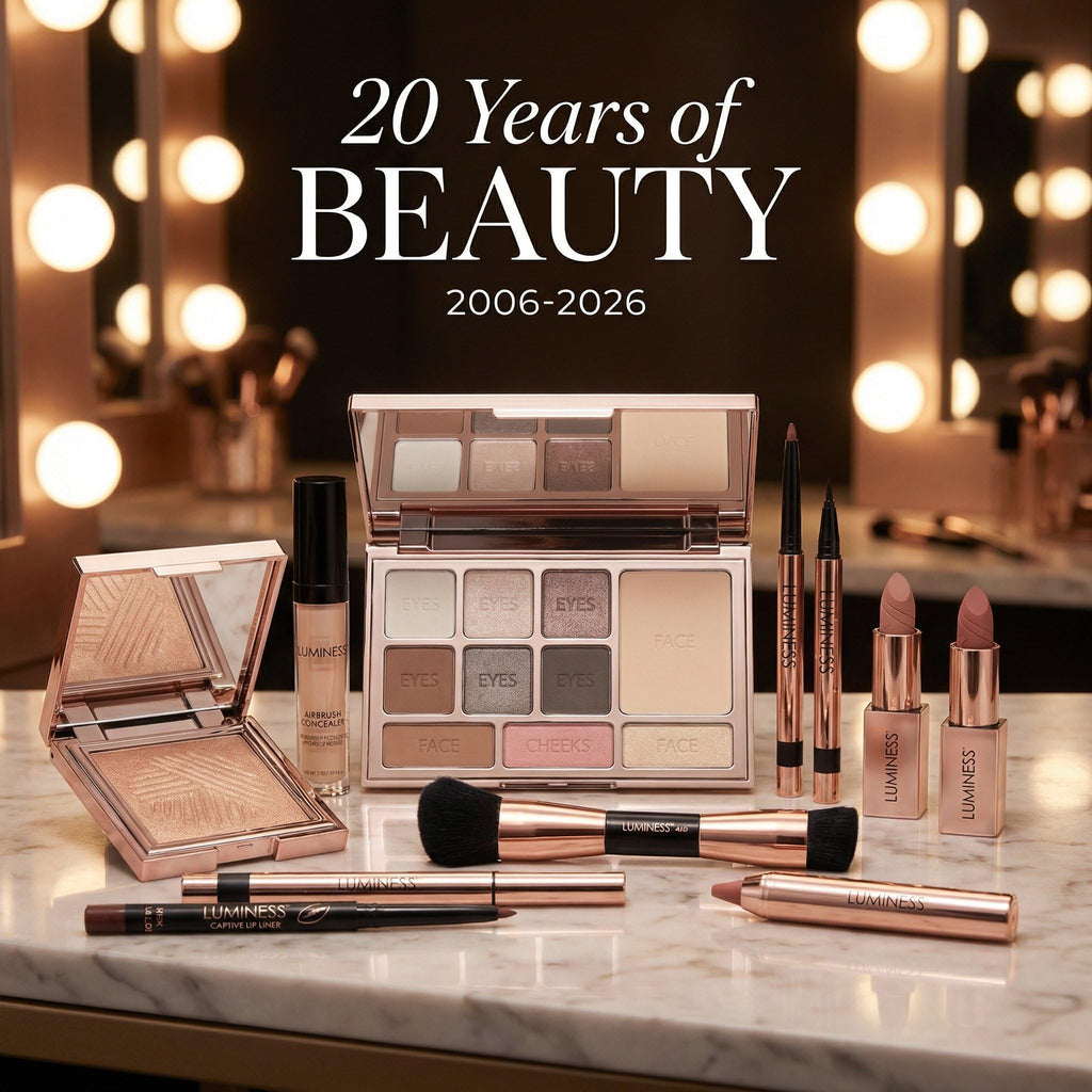 LUMINESS Silk Airbrush Foundation Kit – Buildable Coverage, Hydration & Humidity-Resistant (Warm)