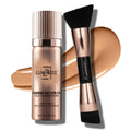 LUMINESS Silk Airbrush Spray Foundation 2-PC Kit | Buildable Coverage, Hydration & Humidity-Resistance — Light Warm
