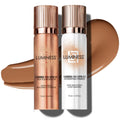 LUMINESS Silk Airbrush Spray Foundation & Primer Kit – Tan | Hydration with Hyaluronic Acid & Hydrolyzed Silk