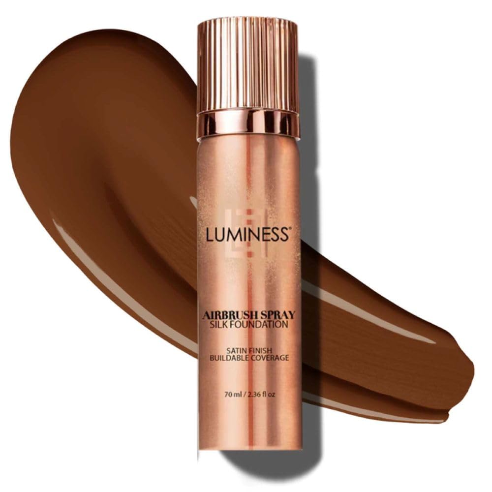 LUMINESS Silk Airbrush Spray Foundation Deep Dark – Hydrating Full Coverage