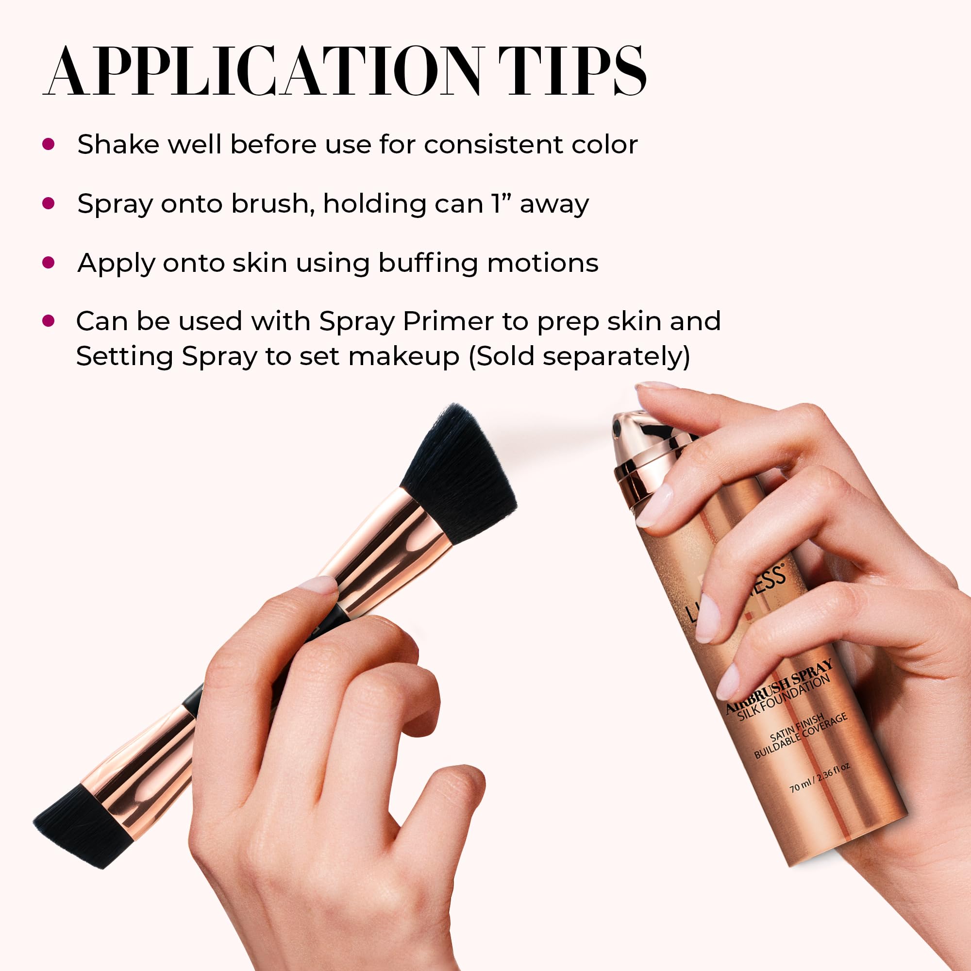 LUMINESS Silk Airbrush Spray Foundation Deep Dark – Hydrating Full Coverage