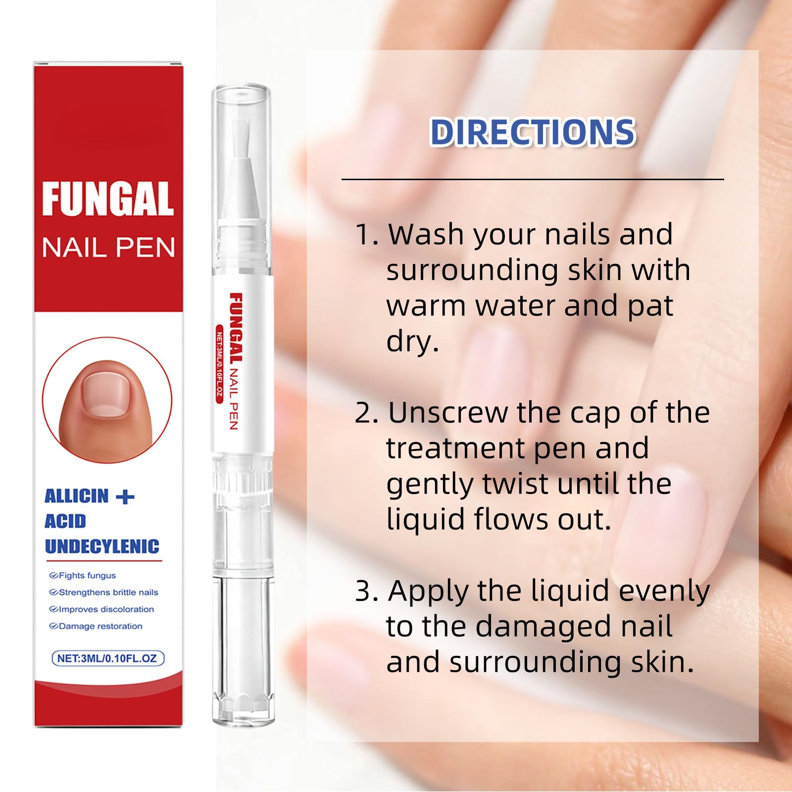 Lumzist Fungal Nail Renewal Pen (2-Pack) – Restore Color, Strength & Clarity