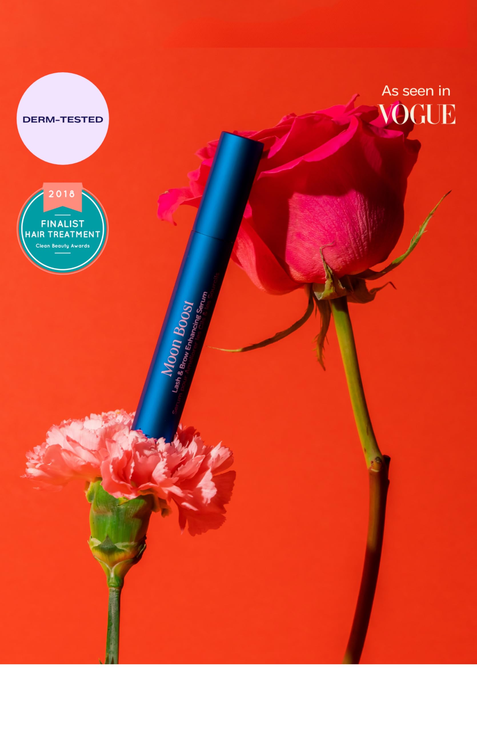 Moon Boost by Luna Nectar – Vegan Lash & Brow Serum (Fragrance-Free, Fast Results)