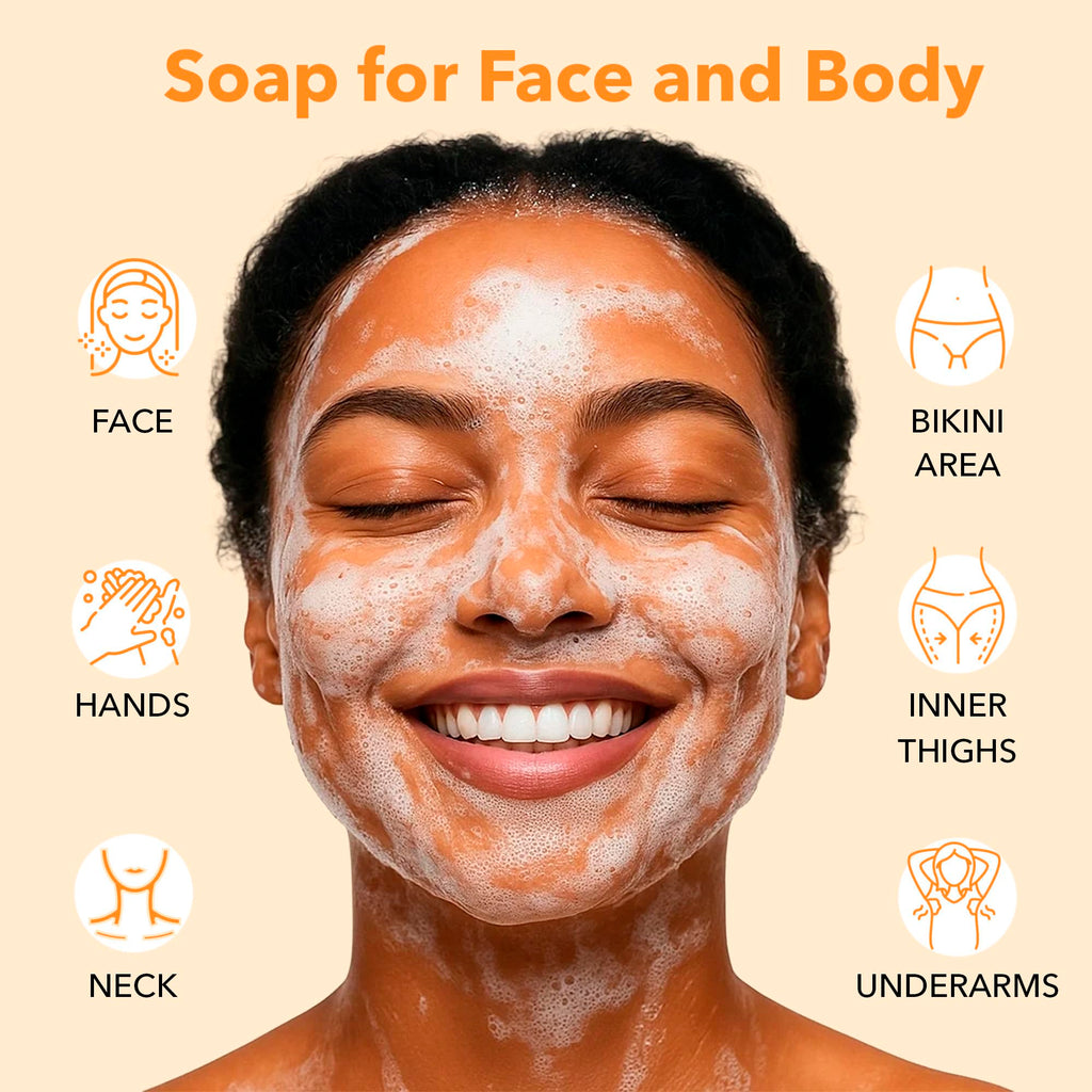 Lunavia Kojic Acid Complexion Brightening Soap Bar – 3-Pack with Vitamin C, Turmeric, Retinol, Collagen & Hyaluronic Acid