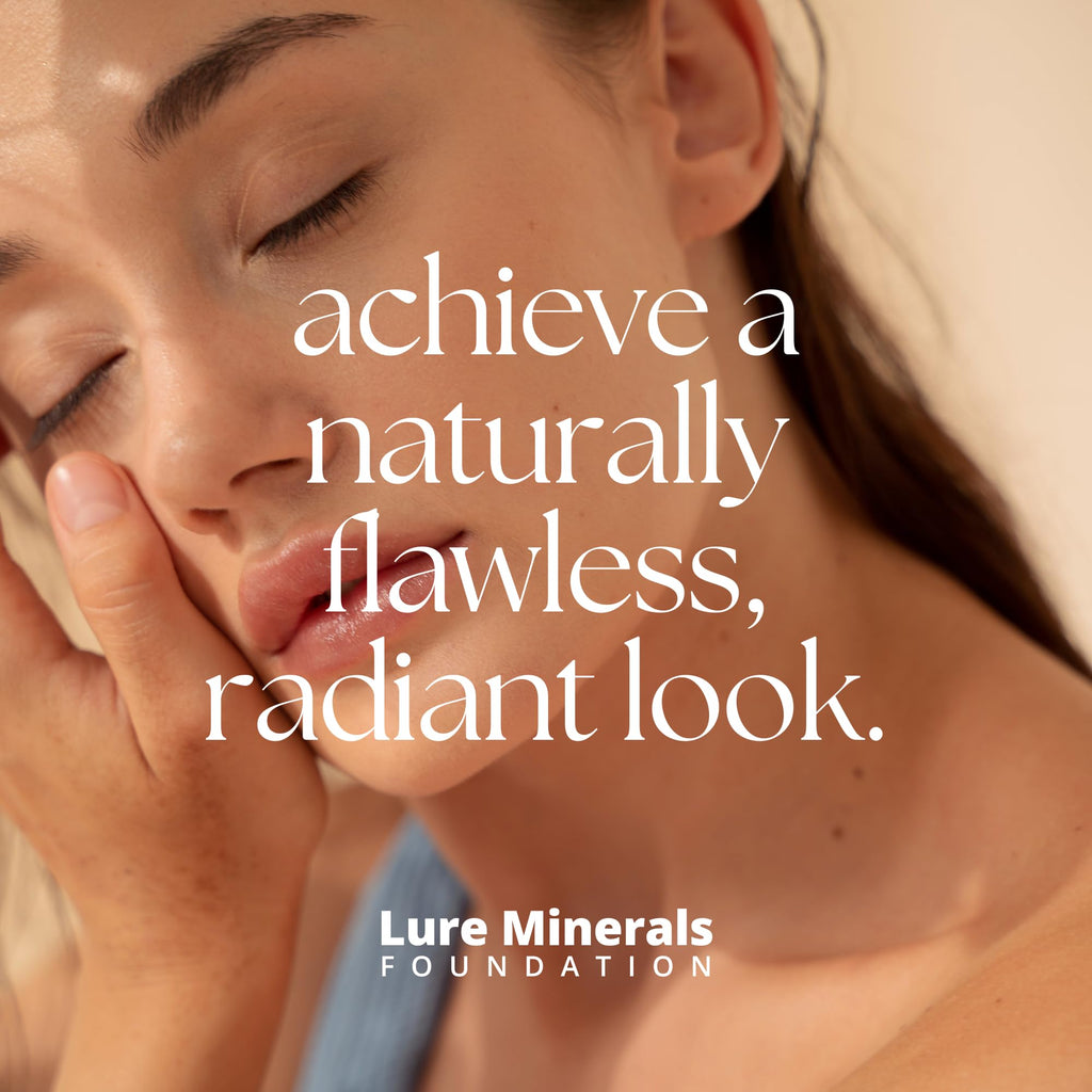 Lure Minerals Bisque Loose Face Powder Concealer – Lightweight, Talc-Free, Vegan (14g)