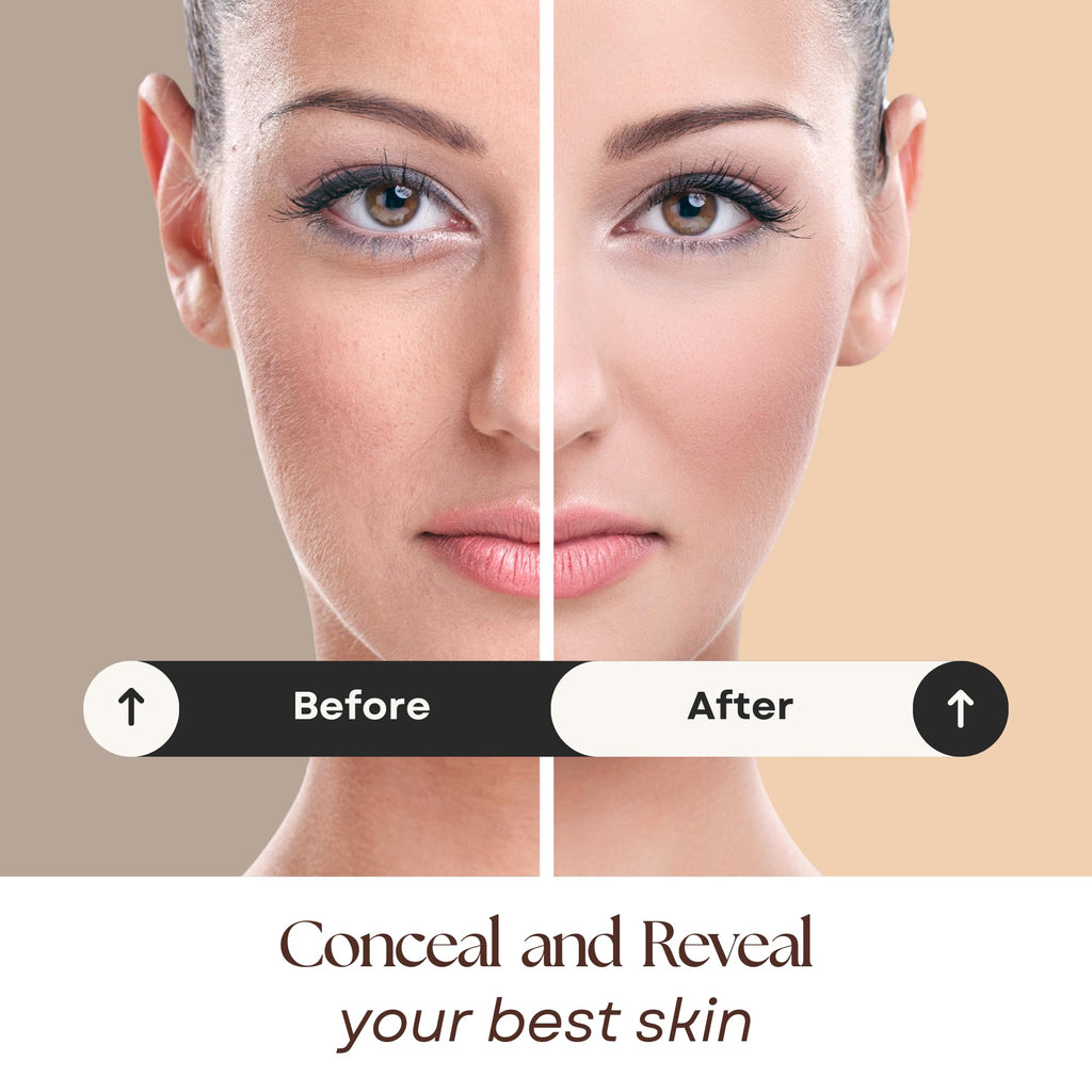 Lure Minerals Foundation Loose Powder 8g Sifter Jar – Choose Color, Free of Harmful Ingredients | Compare to Bare Minerals