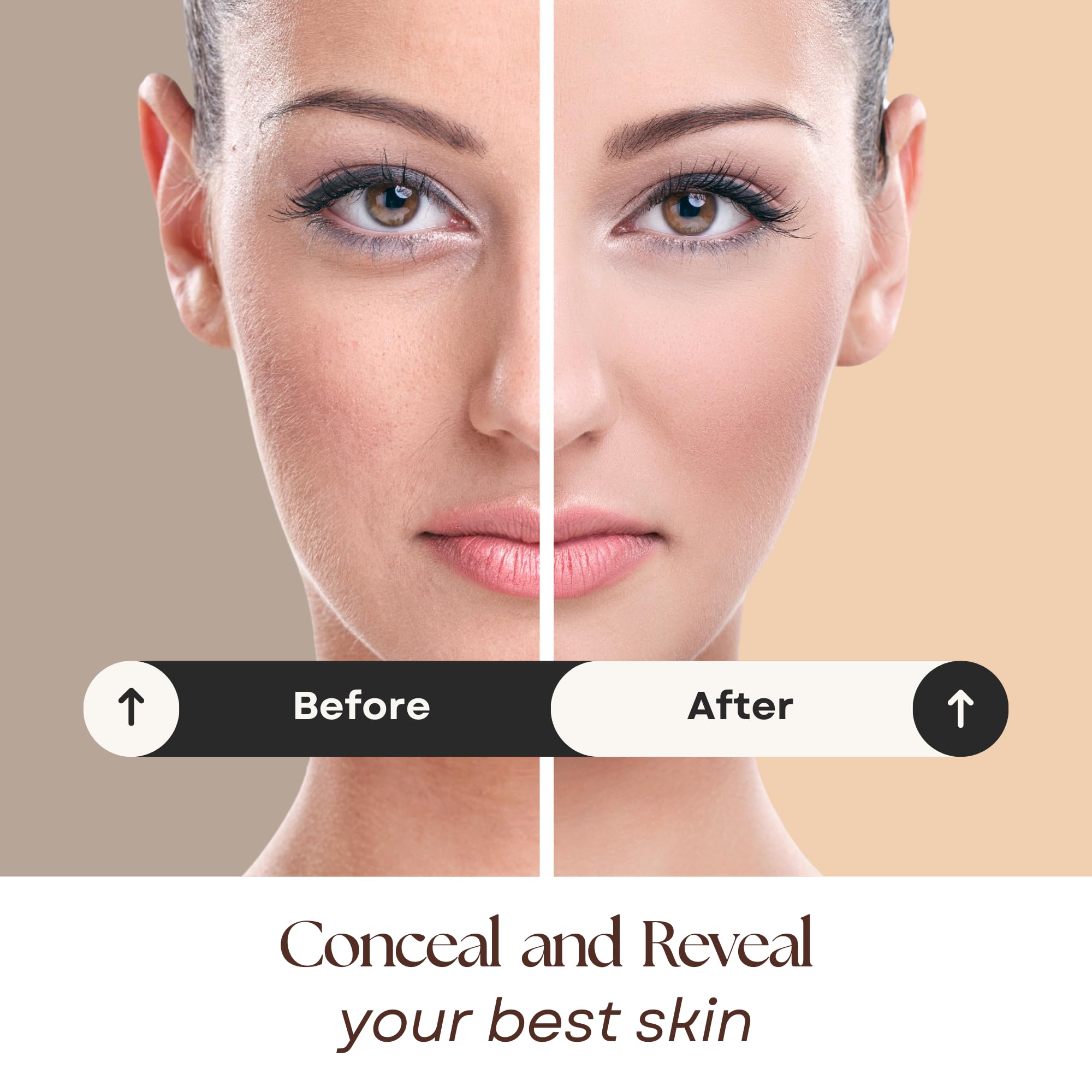 Lure Minerals Foundation Loose Powder 8g Sifter Jar – Choose Color, Free of Harmful Ingredients | Compare to Bare Minerals
