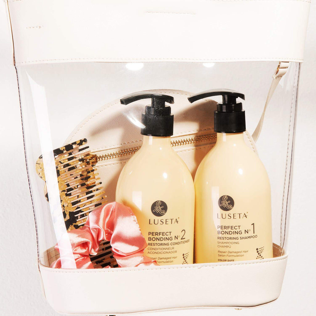 Luseta Perfect Bonding Restoring Shampoo & Conditioner Set — Bond Strengthening & Color Longevity, Sulfate & Paraben Free, 2x33.8 oz