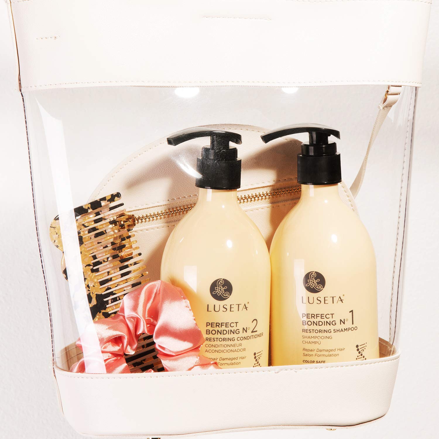 Luseta Perfect Bonding Restoring Shampoo & Conditioner Set — Bond Strengthening & Color Longevity, Sulfate & Paraben Free, 2x33.8 oz