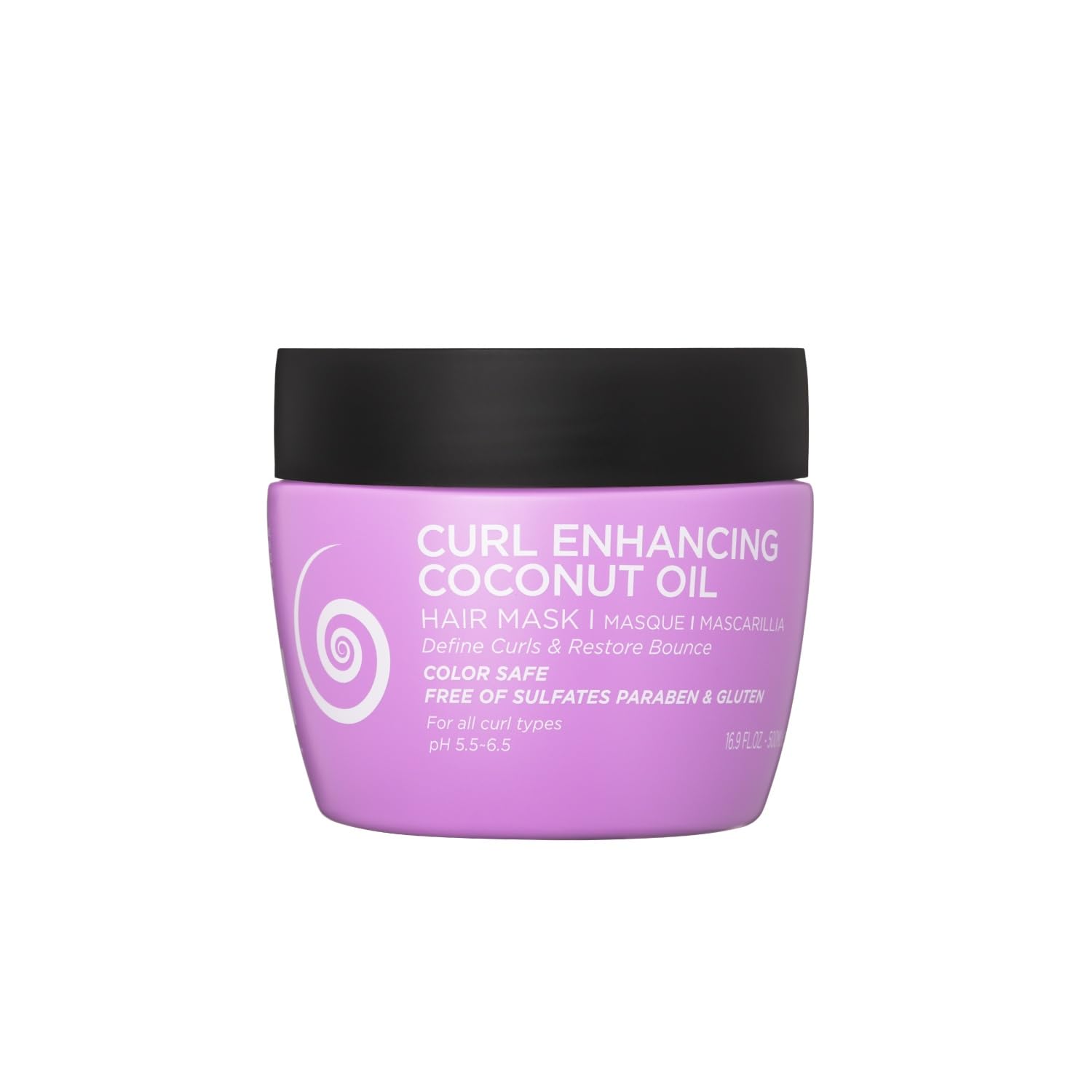 L Luseta Curly Hair Mask 16.9 oz – Deep Conditioning for Curly & Wavy Hair, Anti-Frizz & Defined Curls
