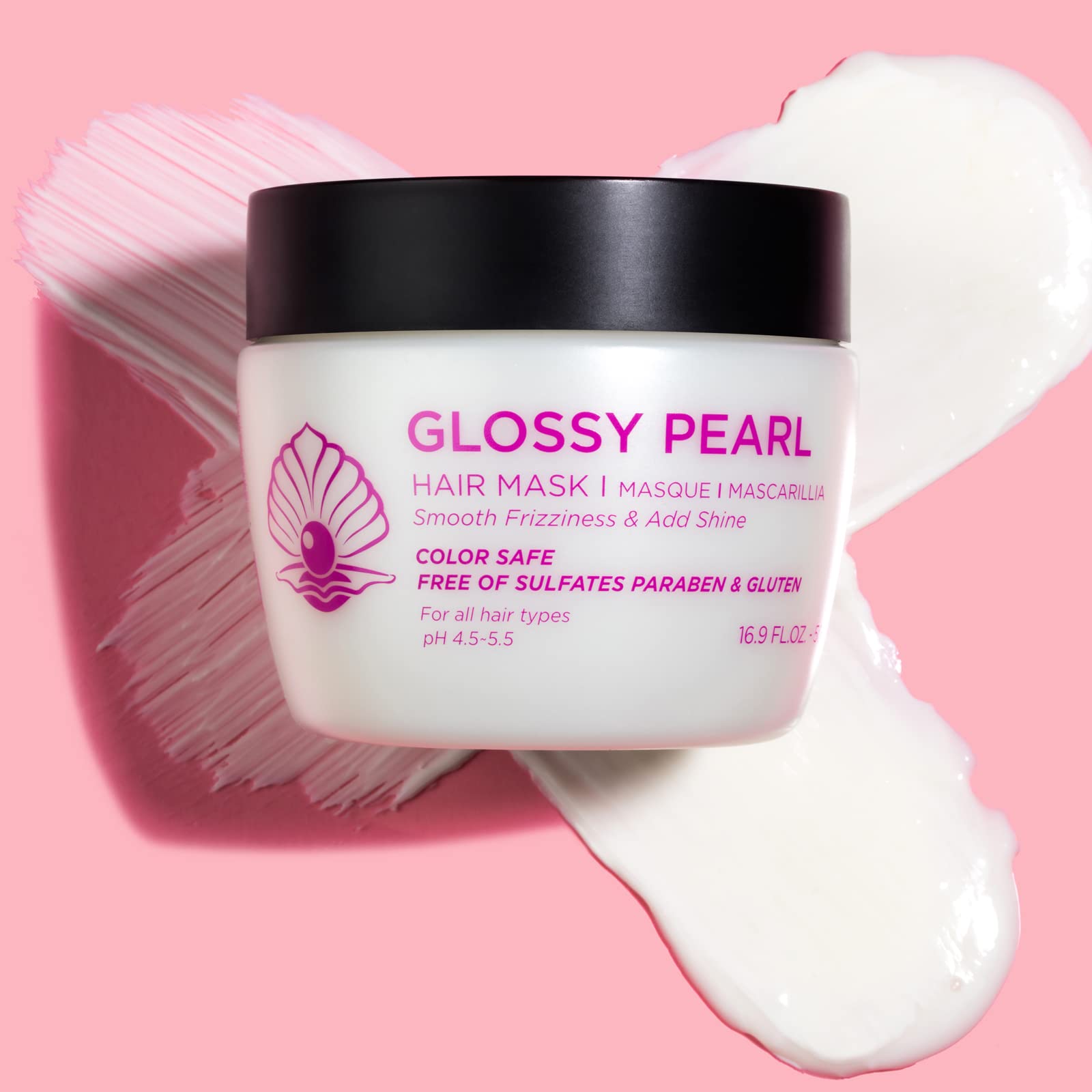 Luseta Glossy Pearl Hair Mask – Smoothing & Hydrating Deep Conditioner for Damaged & Frizzy Hair | Sulfate Free