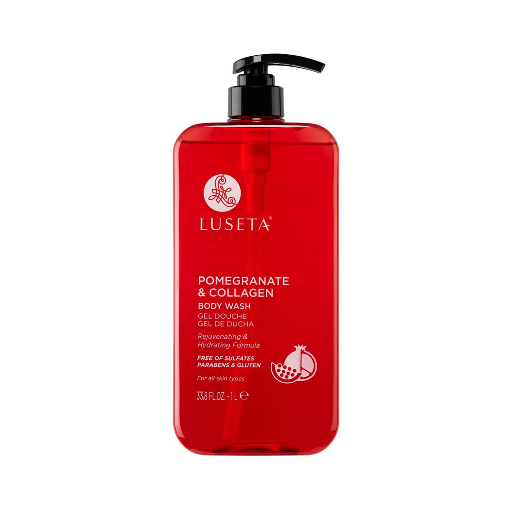Luseta Pomegranate & Collagen Body Wash – Rejuvenating Shower Gel for All Skin Types