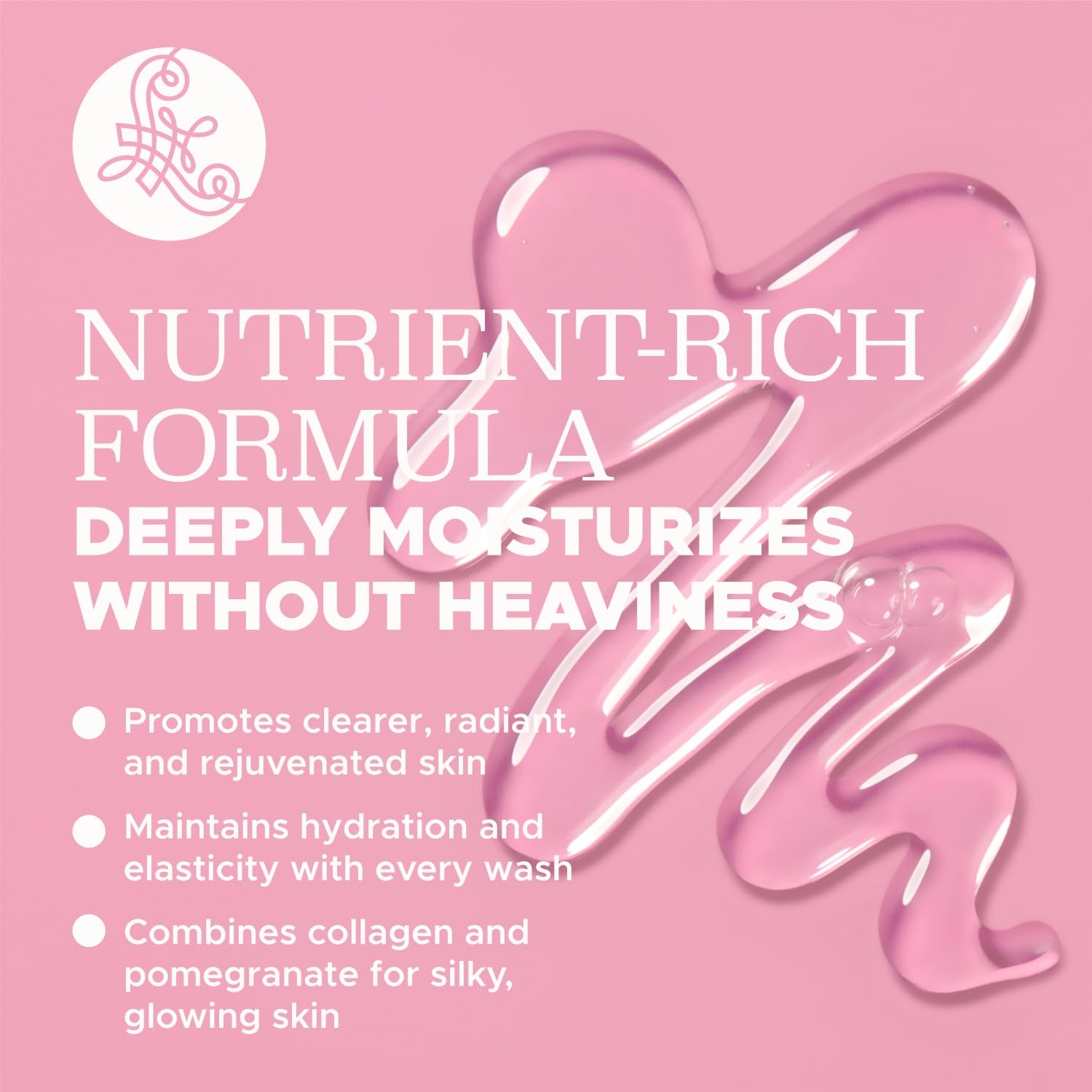 Luseta Rose Oil Body Wash – Hydrating Shower Gel for Dry Skin (Sulfate-Free, 33.8oz)