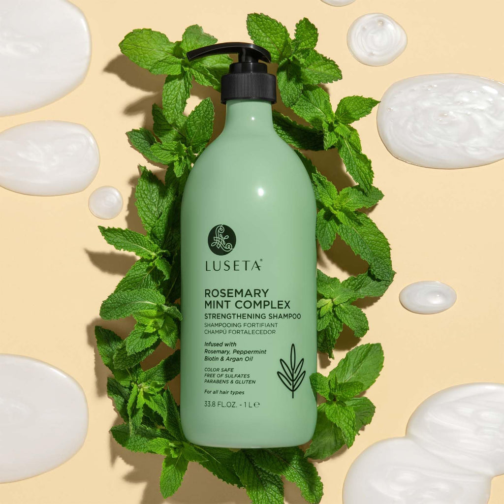 Luseta Rosemary Mint Strengthening Shampoo - Hydrating, Frizz Control for All Hair Types