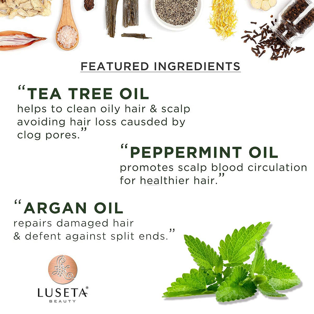 Luseta Tea Tree & Mint Conditioner 33.8 oz – Refreshing, Nourishing Scalp Care (Paraben & Sulfate Free)
