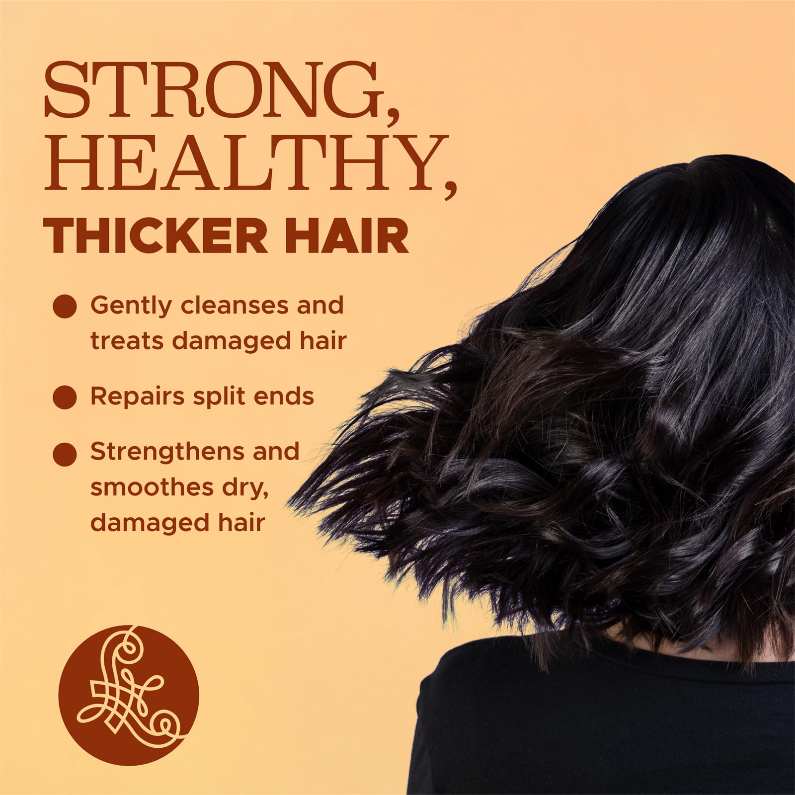 Luseta Hair Growth Shampoo with Turmeric & Collagen | Thickening, Color Safe, Sulfate & Paraben Free 16.9 oz
